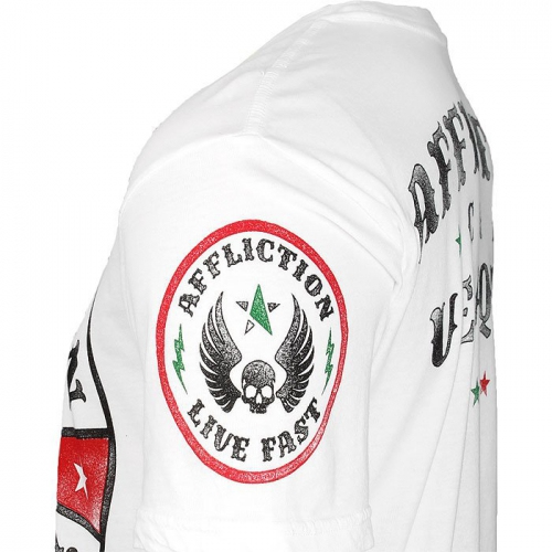 Футболка Affliction Cain Velasquez UFC 166 Revolutionary - White фото